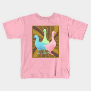 Three pastel geese Kids T-Shirt